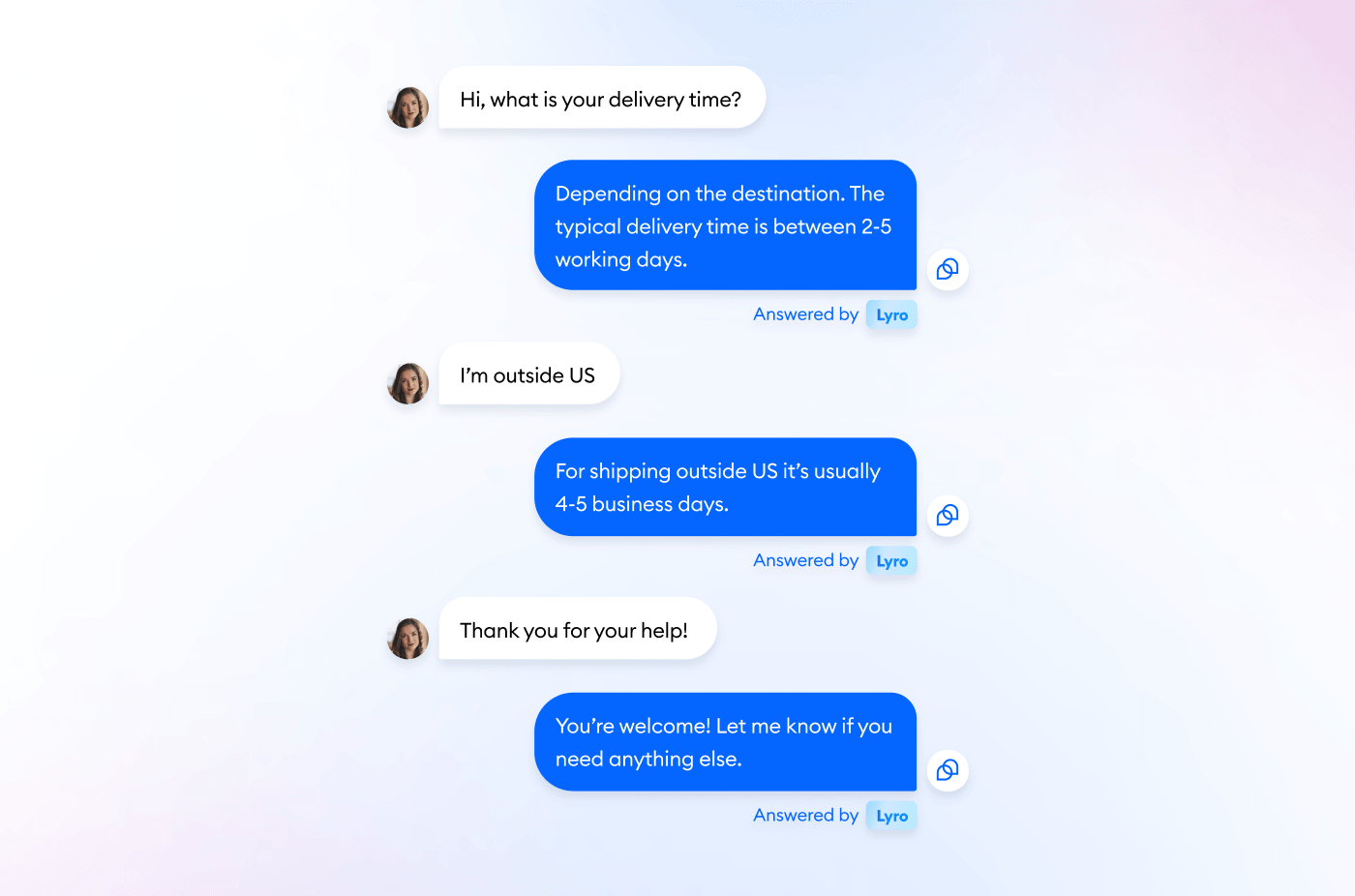 chatbot example for website